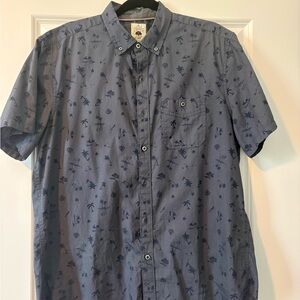 Cooper & Jones Men's Slate Blue Short-Sleeve Button-Down Shirt
